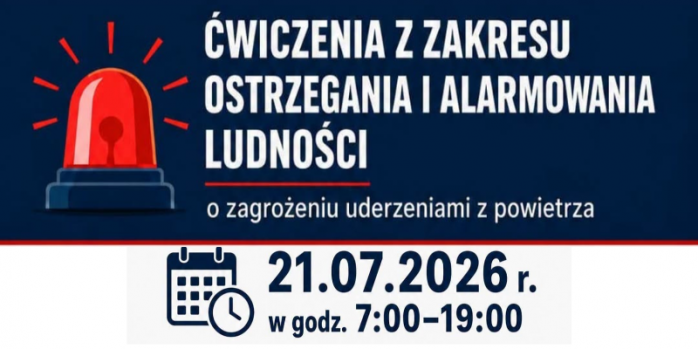Ćwiczenia z zakresu ostrzegania i alarmowania ludności